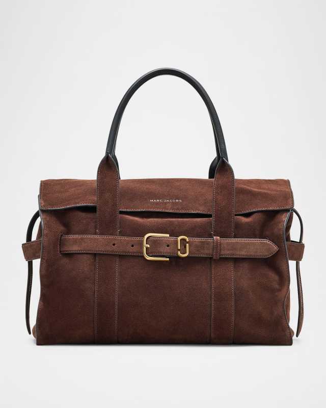 The Dakota Belted Suede Tote Bag